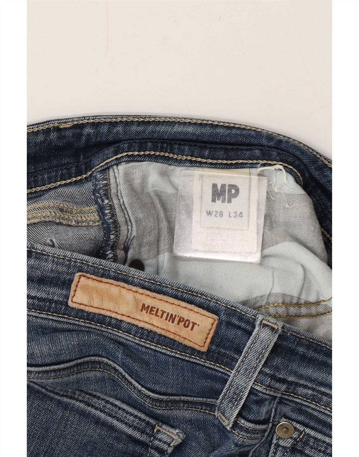 Meltin' Pot Damen Slim Jeans W28 L34 Blaue Baumwolle