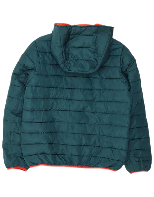 Champion Wattierte Jacke mit Kapuze für Jungen, 11–12 Jahre, Größe L, Grün, Polyester