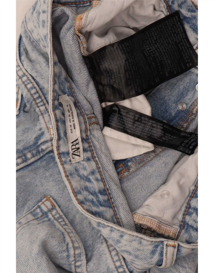 Zara Herren-Jeans, kurz geschnitten, EU 30, Größe S, W30, L26, Blau, Baumwolle