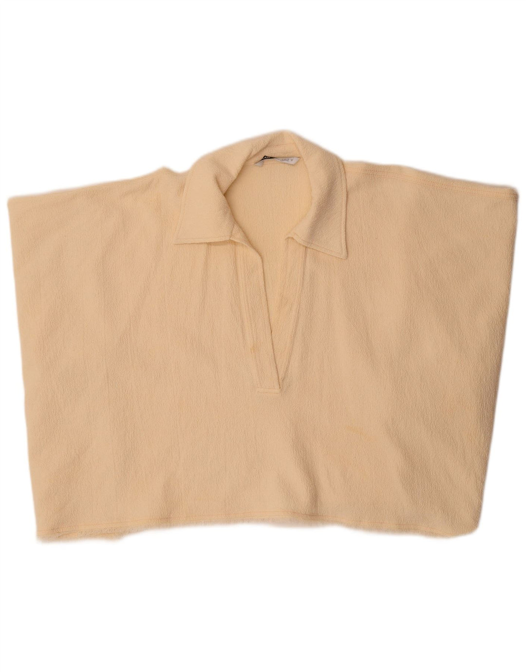 Zara Damen Poncho Crop Top UK 14 Medium Beige