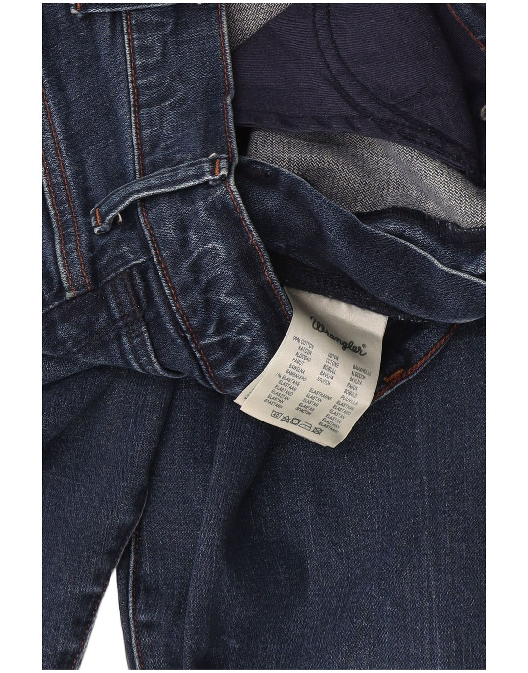 Wrangler Herren Straight Jeans W34 L32 Blaue Baumwolle