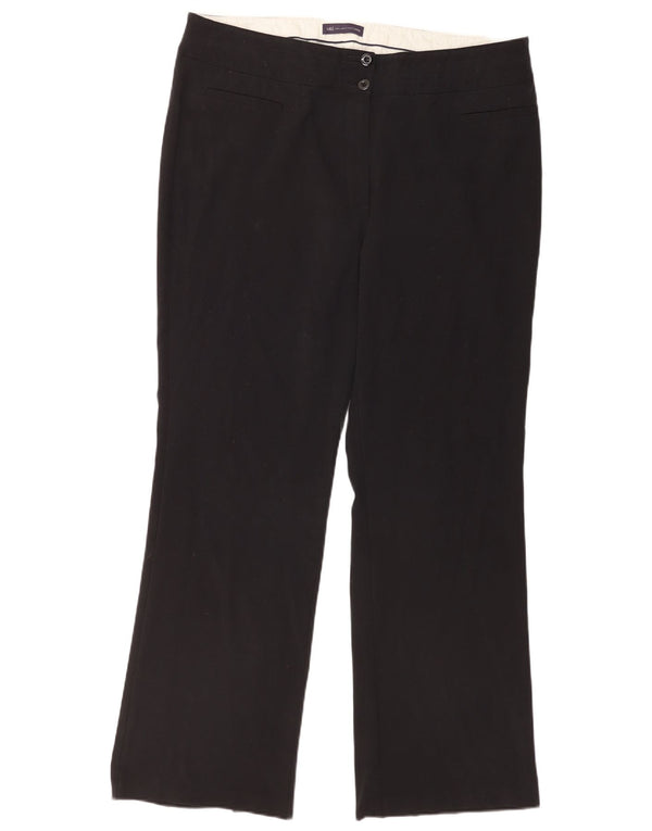 Marks & Spencer Womens Bootcut Casual Trousers UK 18 XL W38 L32 Black