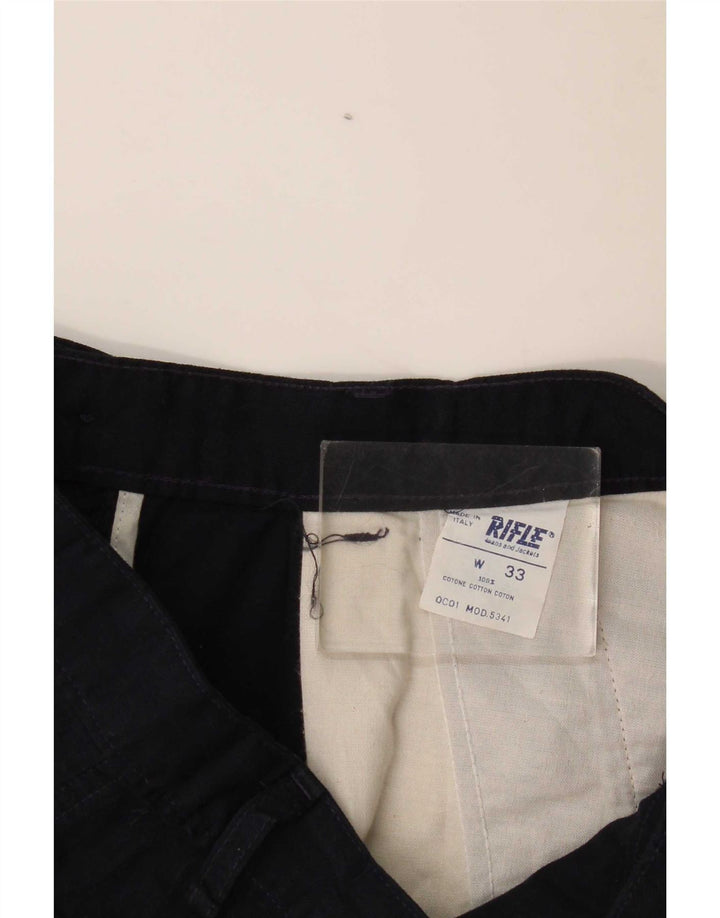 Rifle Womens Cargo Shorts W33 Große marineblaue Baumwolle