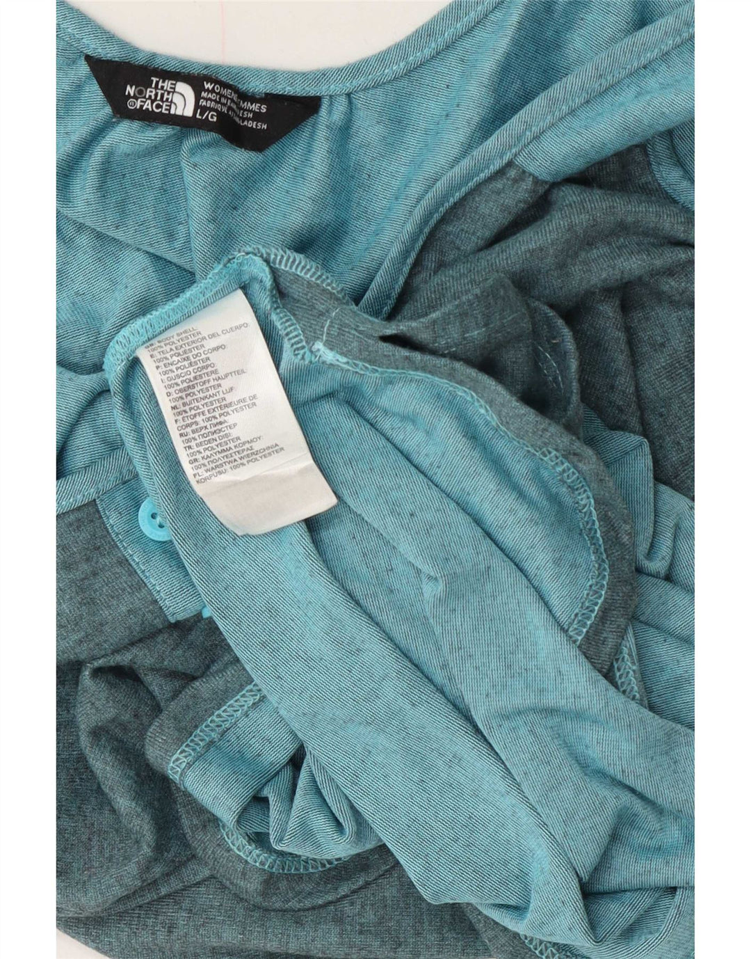 The North Face Damen Weste Top UK 14 Large Blau Polyester