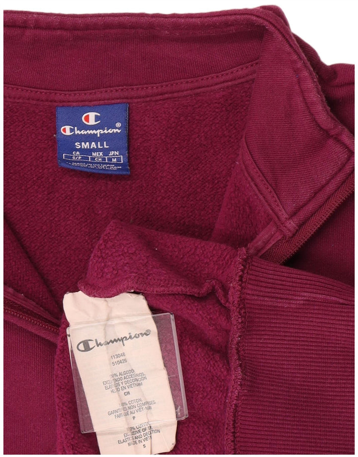 Champion Damen-Sweatshirt mit grafischem Reißverschluss und Reißverschluss, Gr. 10, Größe S, Lila