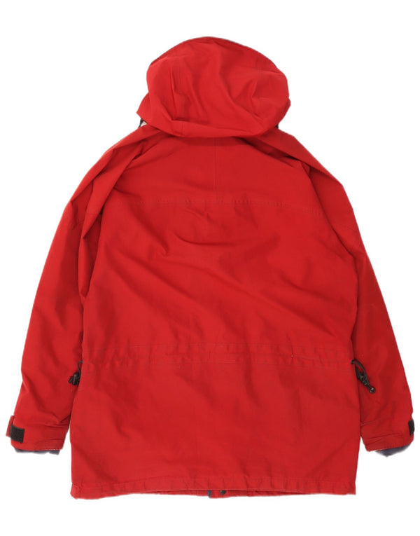 Berghaus Mens Gore-Tex Hooded Rain Jacket UK 38 Medium Burgundy Nylon