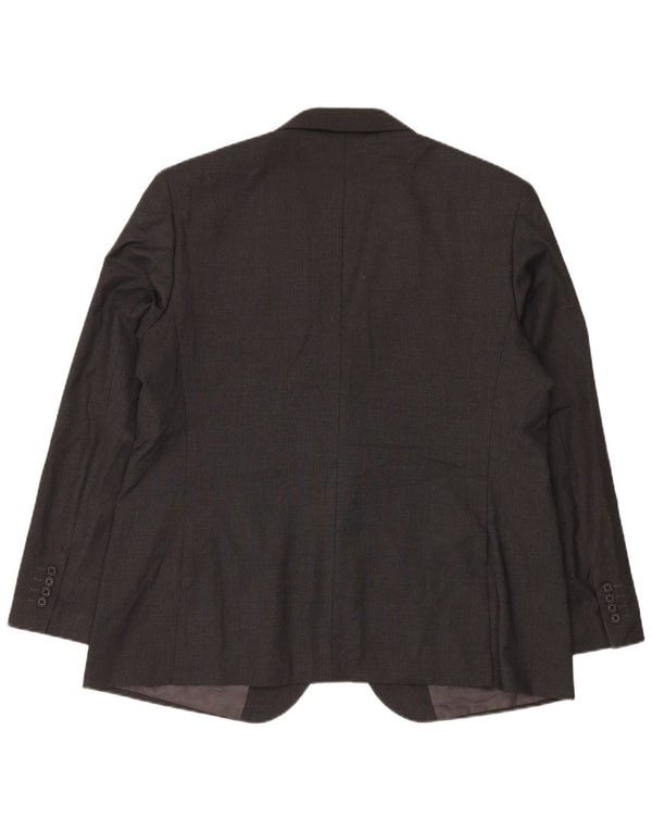 Marks & Spencer Herren-Blazer mit 2 Knöpfen, UK 46 3XL, grau, Polyester