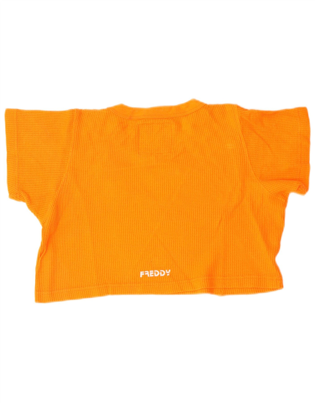 FREDDY Damen Crop T-Shirt Top UK 16 Large Orange