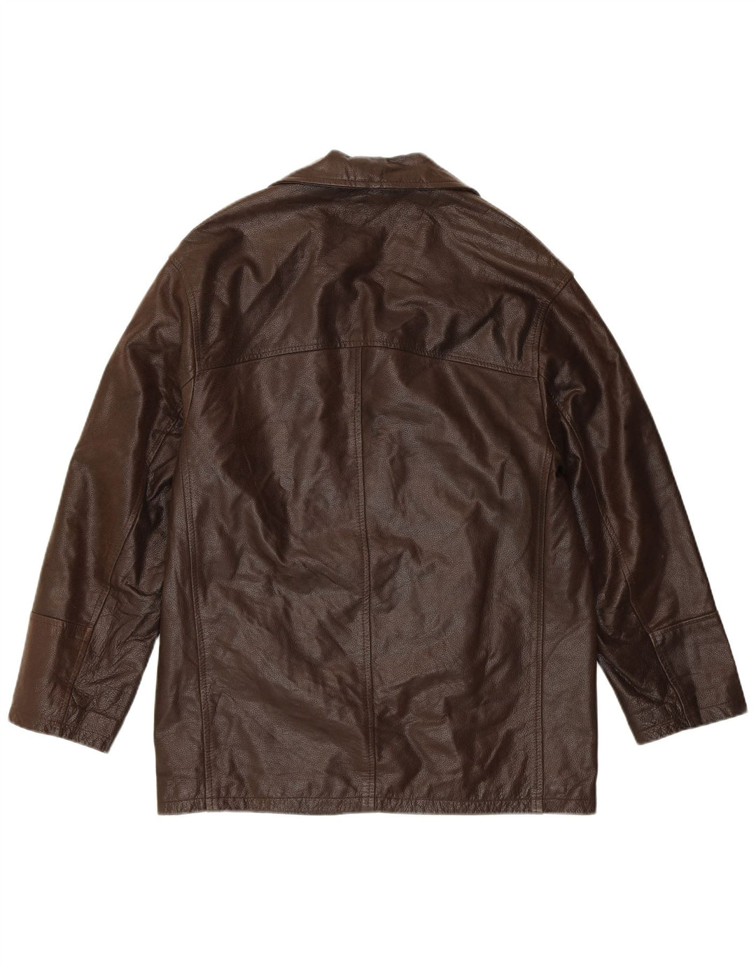 CONBIPEL Herren Lederjacke IT 46 Small Brown Leather Classic