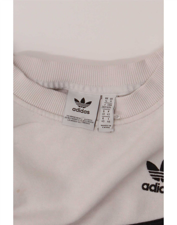 Adidas Damen-Sweatshirt in Übergröße, Gr. 14, mittelrosa, Farbblock