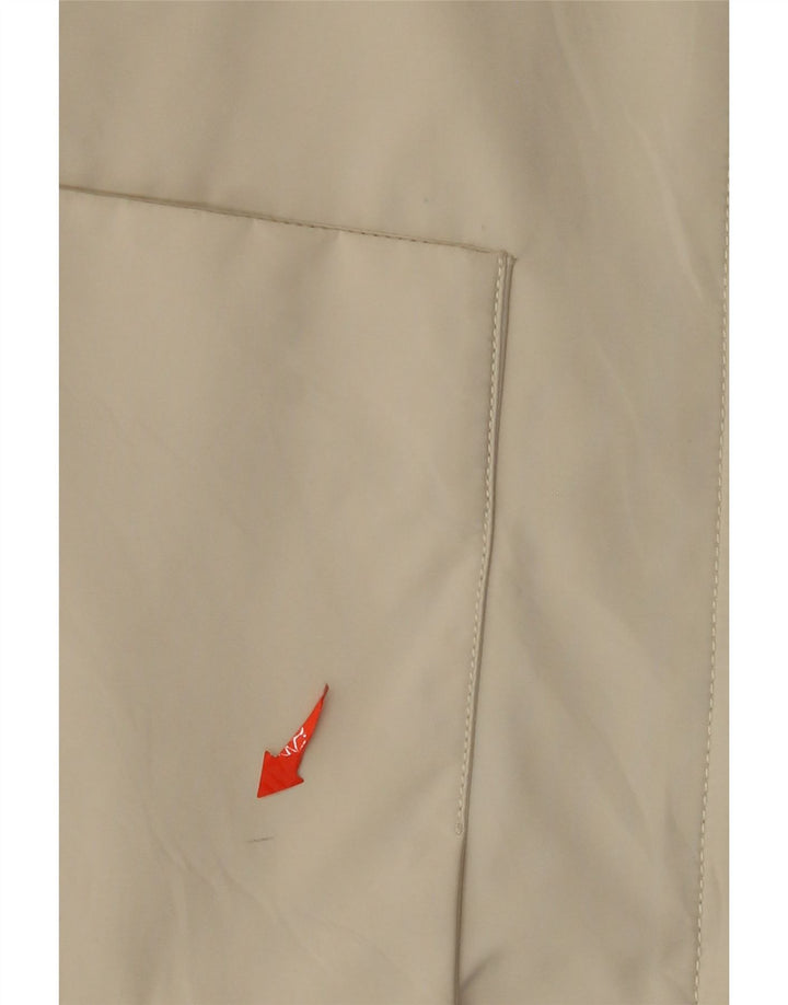 Trussardi Jeans Damen Bomberjacke IT 46 Large Beige Baumwolle