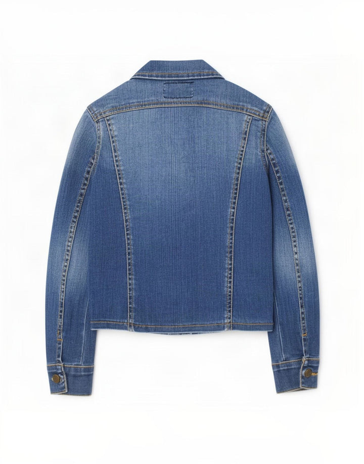 Lee Jeansjacke für Mädchen, 7–8 Jahre, XS, blaue Baumwolle