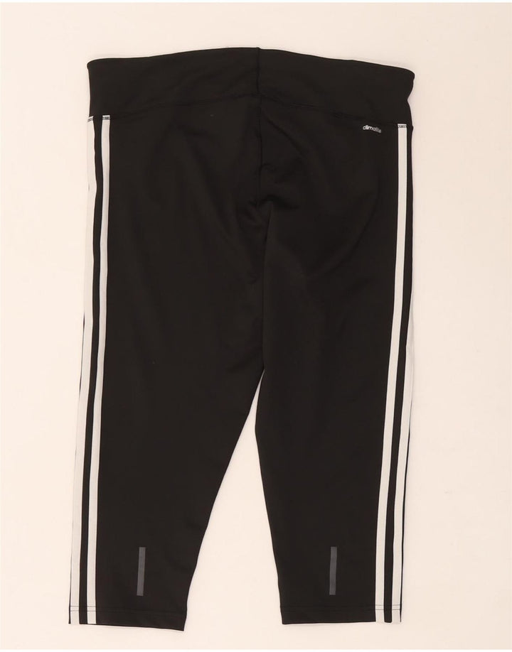 Adidas Damen Climalite Capri-Leggings UK 16/18 Groß Schwarz Polyester