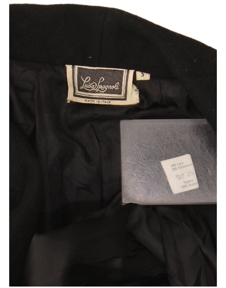 Luisa Spagnoli Damen übergroße Militär-Blazer-Jacke, UK 10, Small, Schwarz