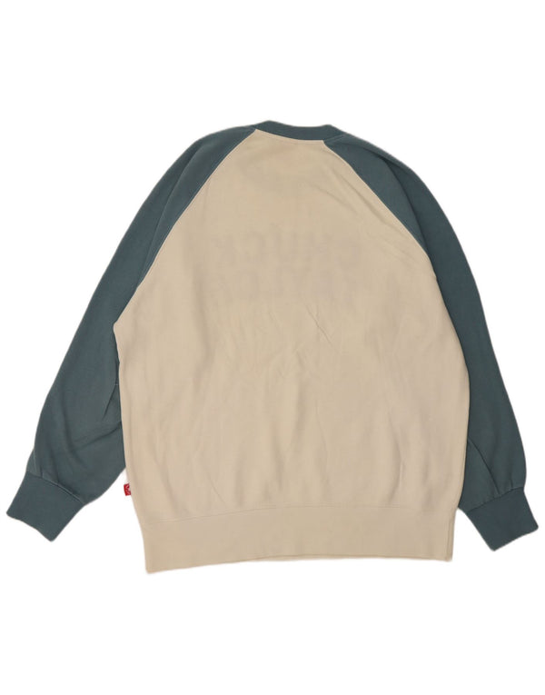 Converse Herren Chuck Taylor Graphic Sweatshirt Pullover 2XL Weiß Farbblock