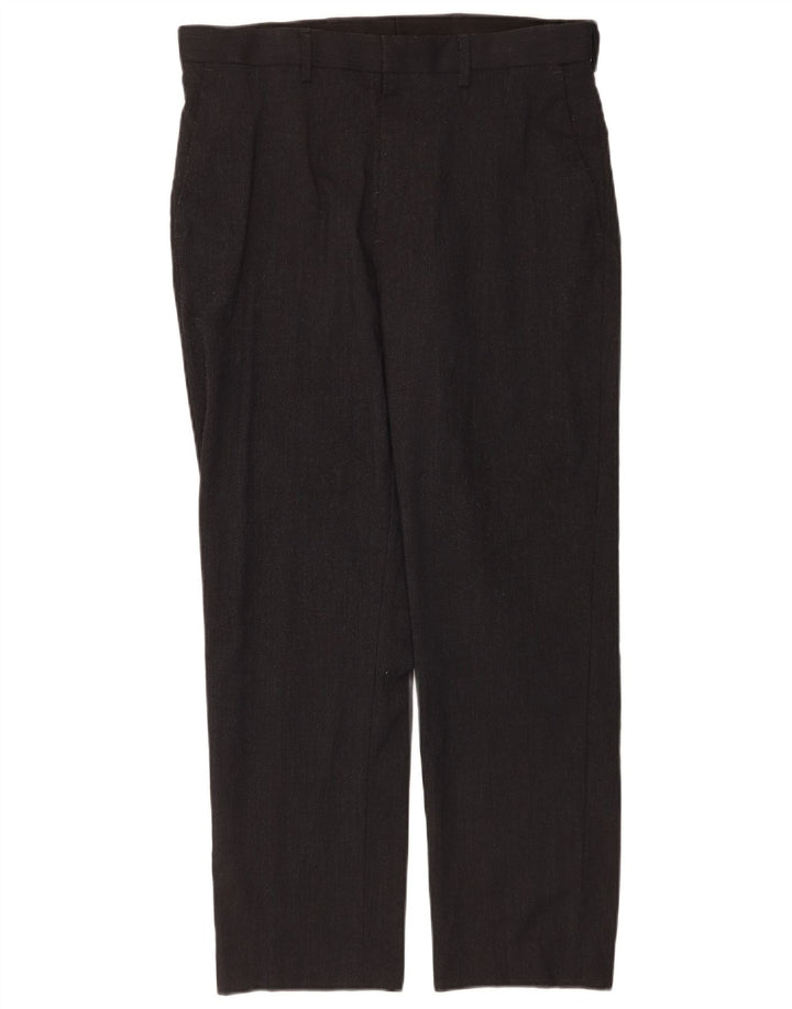 Gerade Herren-Chinohose von Marks & Spencer, W32, L29, Grau meliert