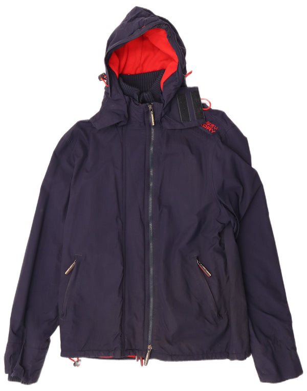 Superdry Herren Windcheater Kapuzen-Windjacke UK 42 XL Marineblau