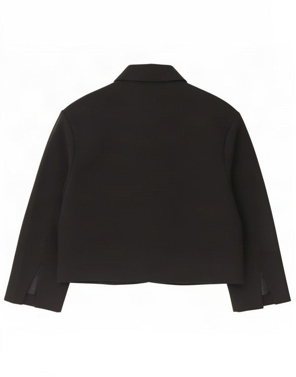 Zara Damen-Blazer-Jacke, übergroß, UK 16, Größe L, Schwarz, Polyester
