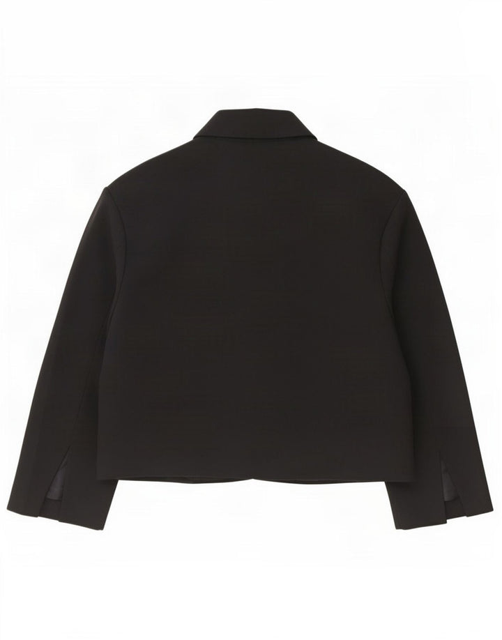 Zara Damen-Blazer-Jacke, übergroß, UK 16, Größe L, Schwarz, Polyester