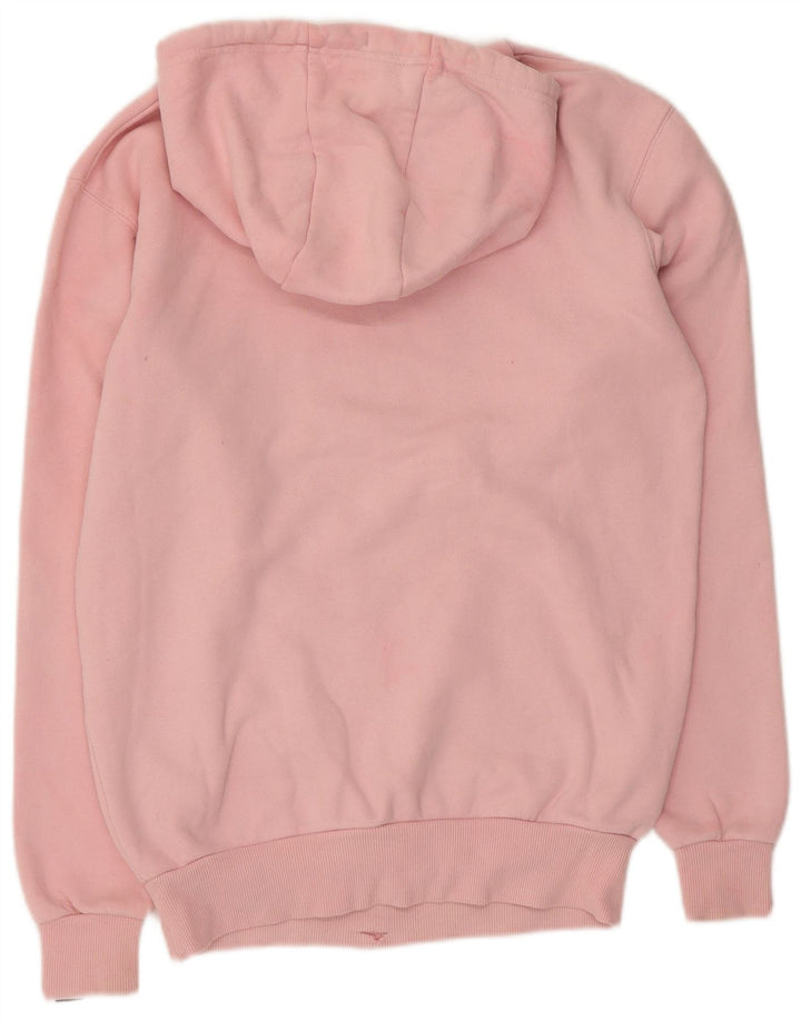 ELLESSE Damen-Pullover mit übergroßem grafischem Kapuzenpullover, Gr. 8, Größe S, Rosa, Baumwolle