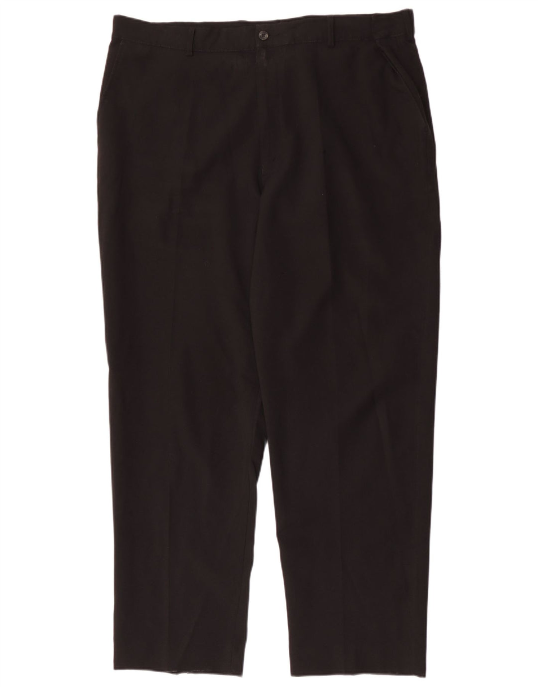 FARAH Herren Tapered Chino-Hose W42 L31 Schwarzes Polyester