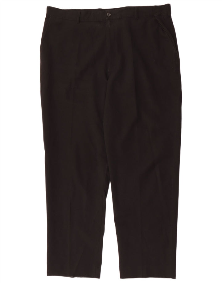 FARAH Herren Tapered Chino-Hose W42 L31 Schwarzes Polyester