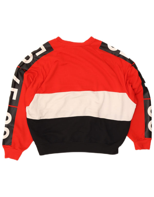 Adidas Damen Graphic Sweatshirt Pullover UK 12 Medium Mehrfarbig