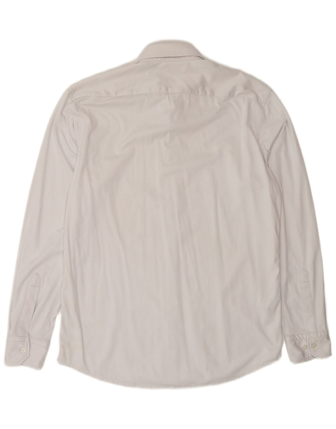 Hugo Boss Herren-Hemd mit normaler Passform, Größe 41 16, große weiße Baumwolle