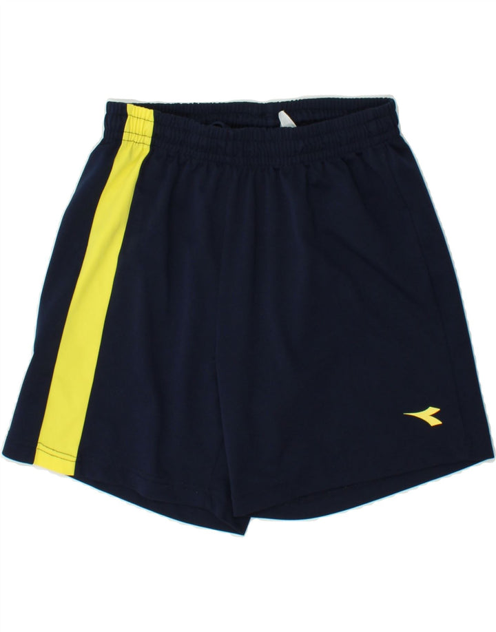 DIADORA Mens Sport Shorts Medium  Navy Blue Colourblock Polyester Vintage Diadora and Second-Hand Diadora from Messina Hembry 