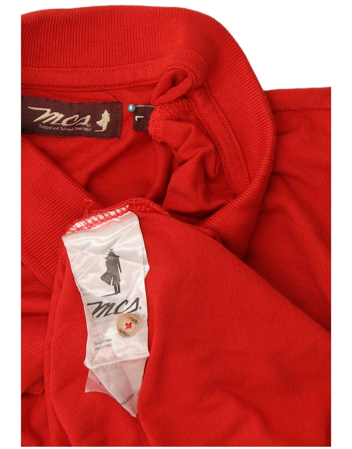 Marlboro Classics Herren-Poloshirt, große rote Baumwolle