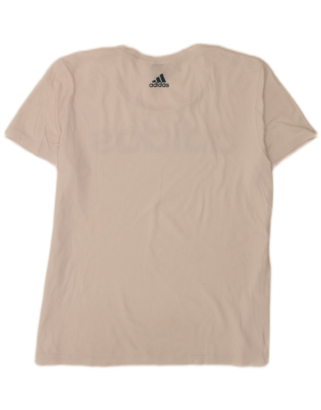 Adidas Damen Regular Graphic T-Shirt Top UK 12 Medium Weiß