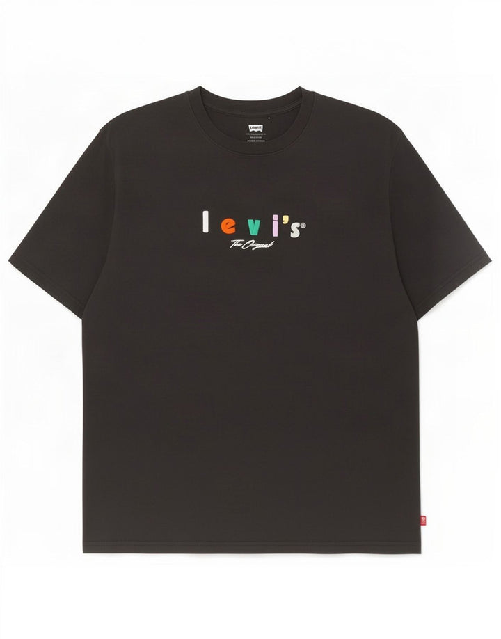 Levi's Herren-T-Shirt mit Grafik, mittelschwarze Baumwolle