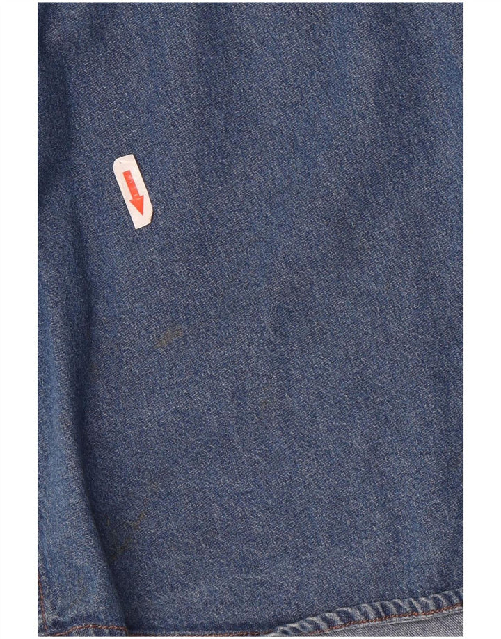 European Project Herren-Jeanshemd aus mittelblauer Baumwolle