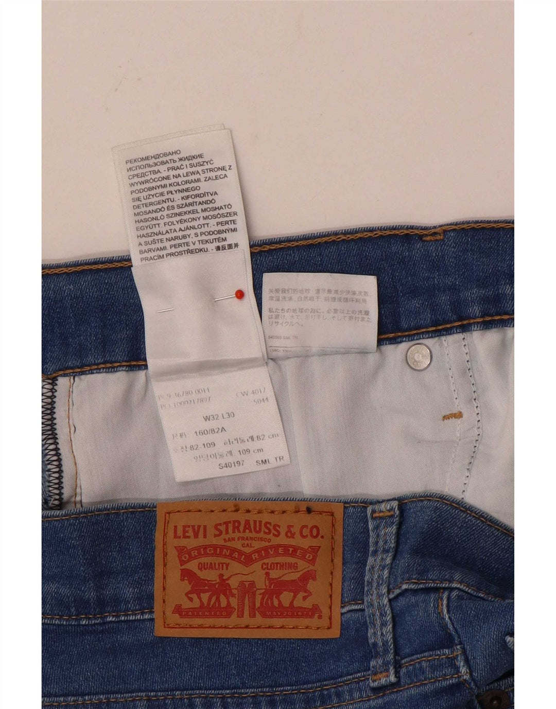 Levi's Damen Skinny Jeans W32 L30 Blaue Baumwolle