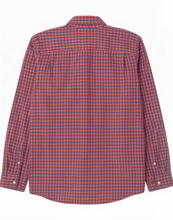 Gap Mens Slim Fit Shirt Large Red Gingham Cotton