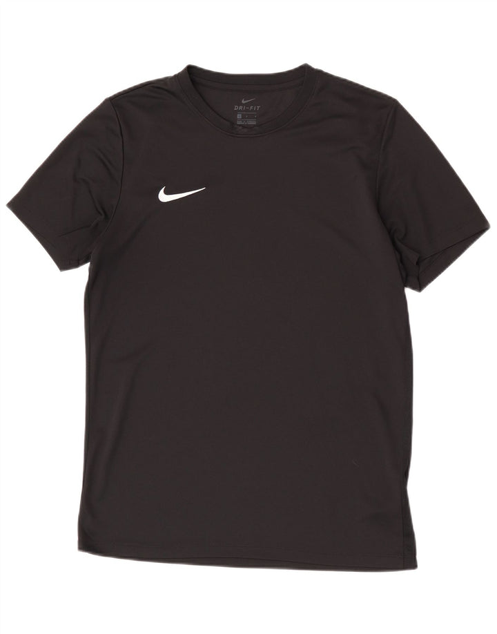 Nike Herren Dri Fit T-Shirt Top Large Schwarz Polyester