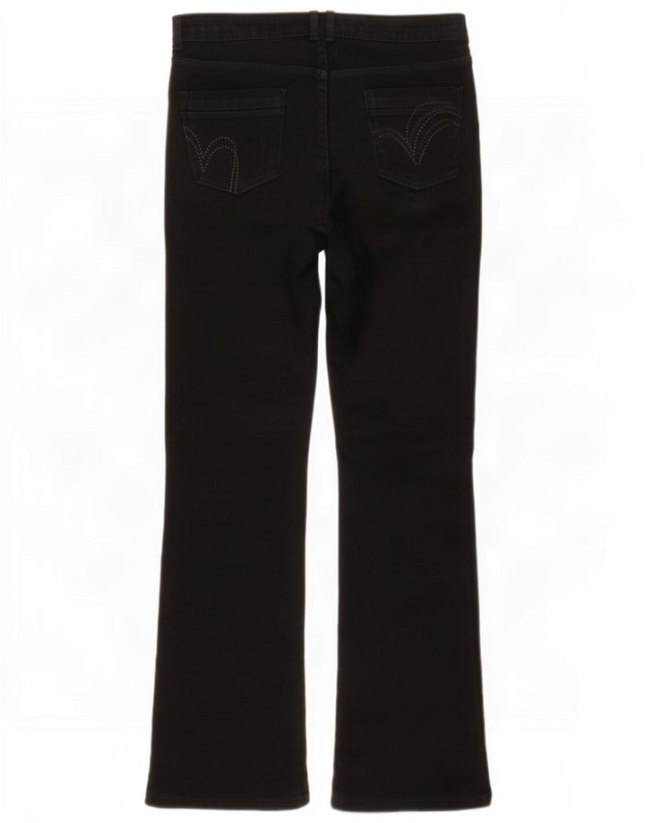Marks & Spencer Damen Per Una Bootcut Jeans UK 14 Large W32 L30 Schwarz