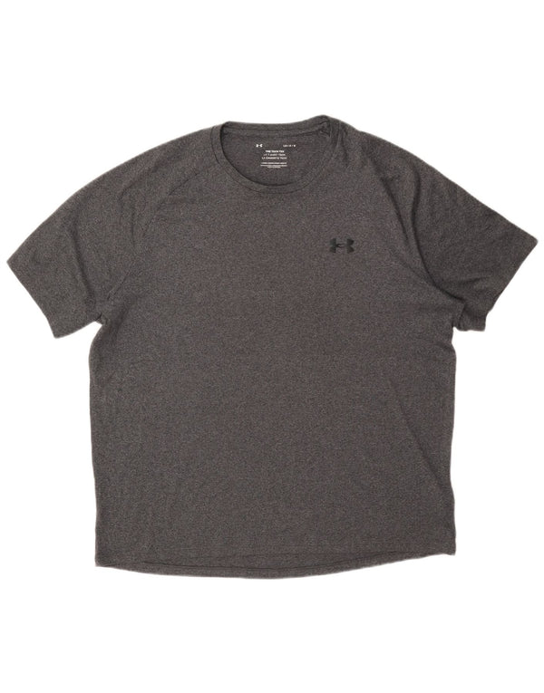 Under Armour Herren T-Shirt Top Large Grau Polyester