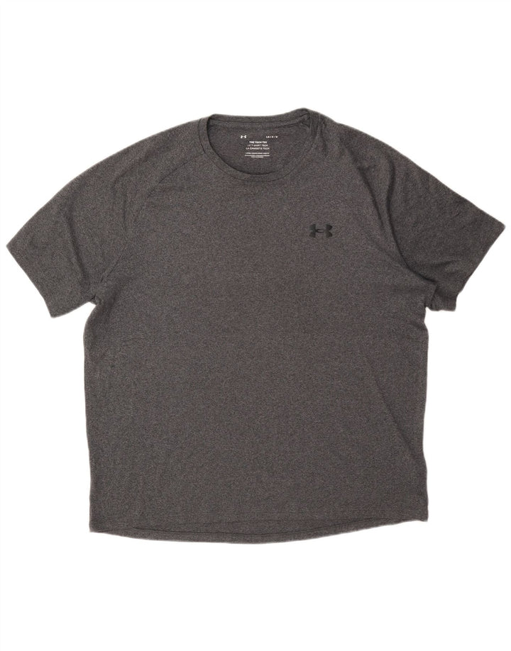 Under Armour Herren T-Shirt Top Large Grau Polyester