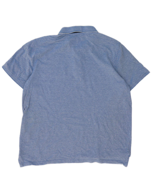 Crew Clothing Herren Poloshirt 2XL Blau Baumwolle