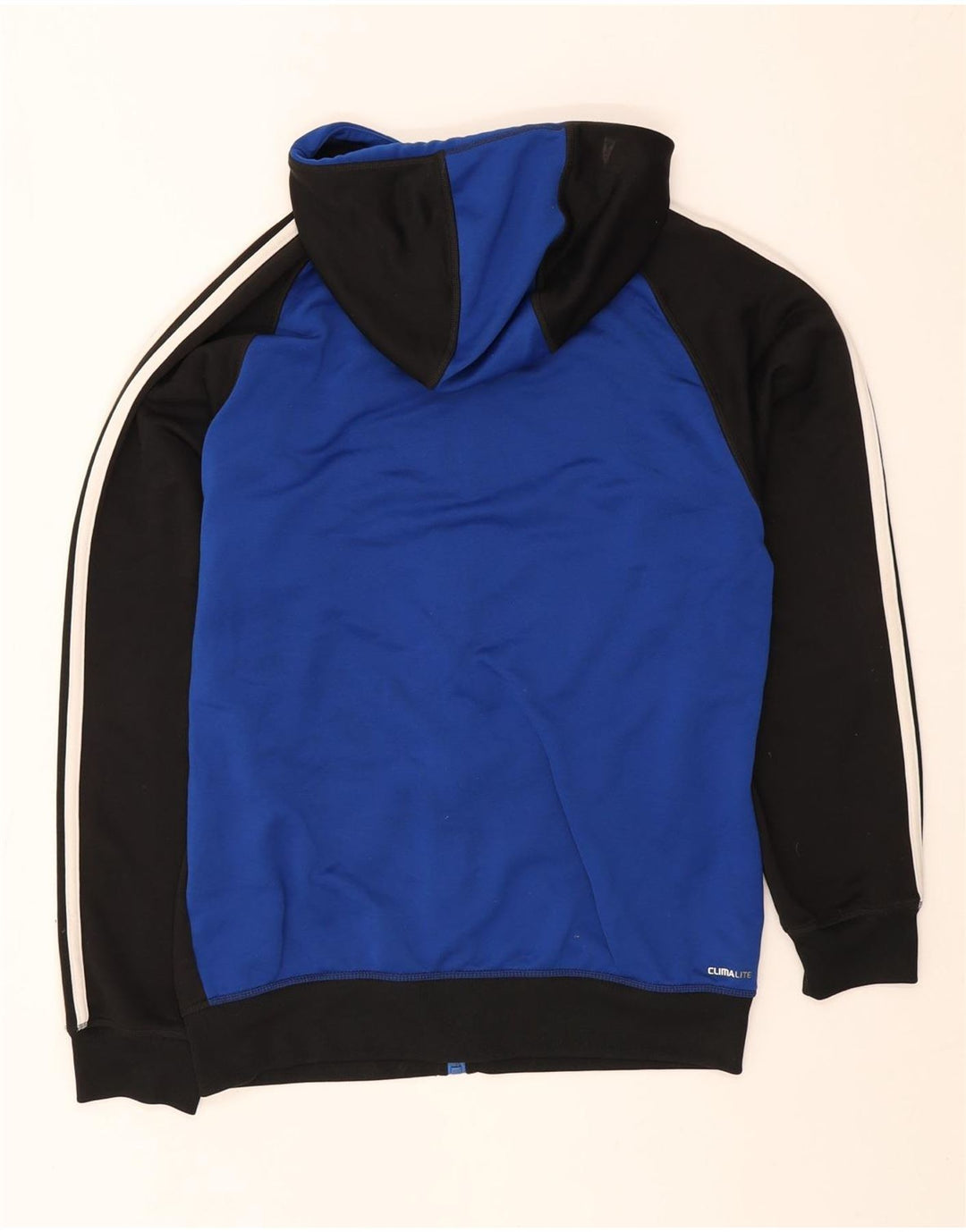 Adidas Herren Climalite Zip Hoodie Pullover Medium Schwarz Colourblock Polyester