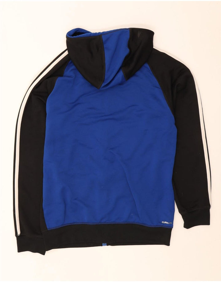 Adidas Herren Climalite Zip Hoodie Pullover Medium Schwarz Colourblock Polyester