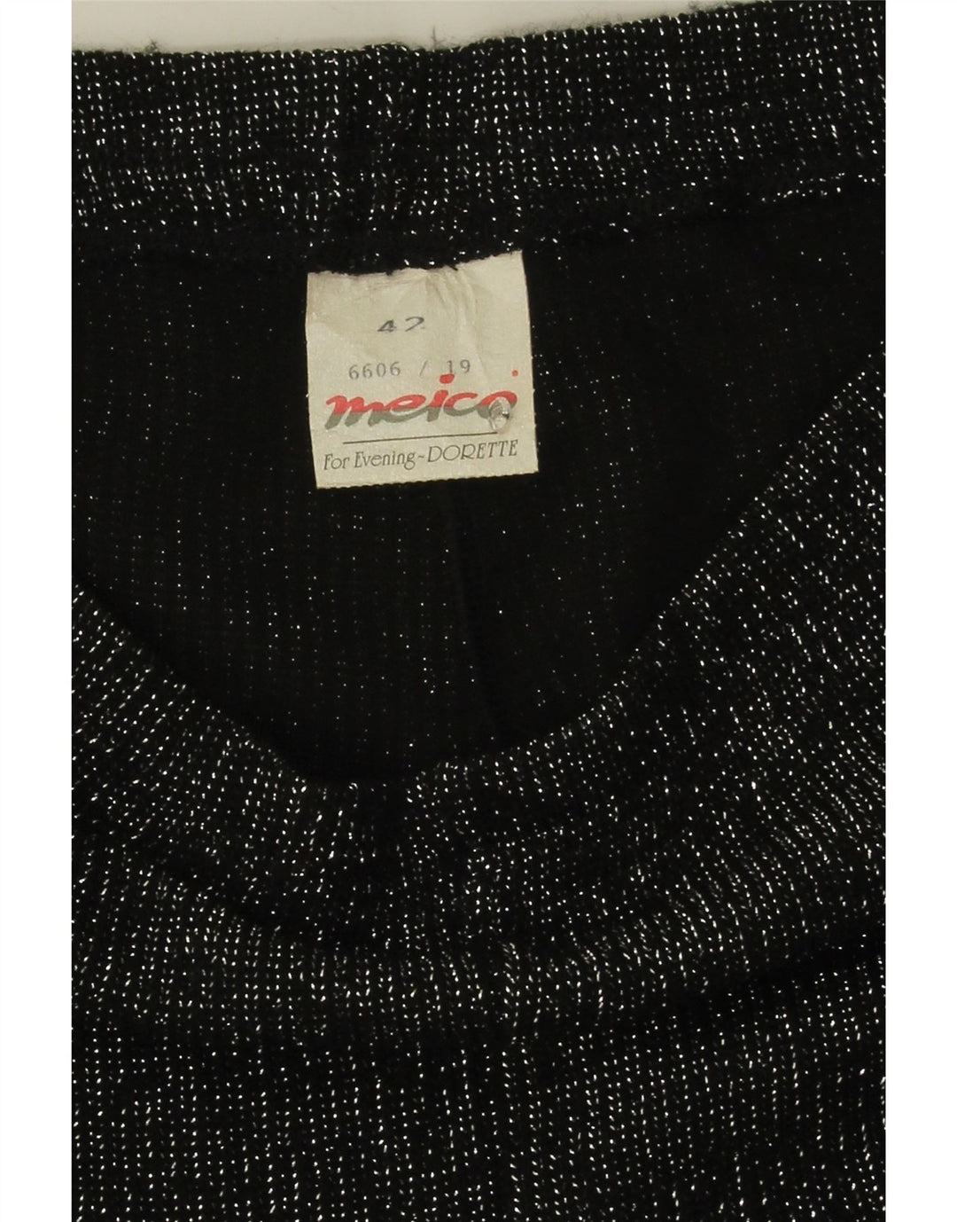 Meico Damen-Leggings IT 42 Mittelschwarz geflecktes Polyacryl