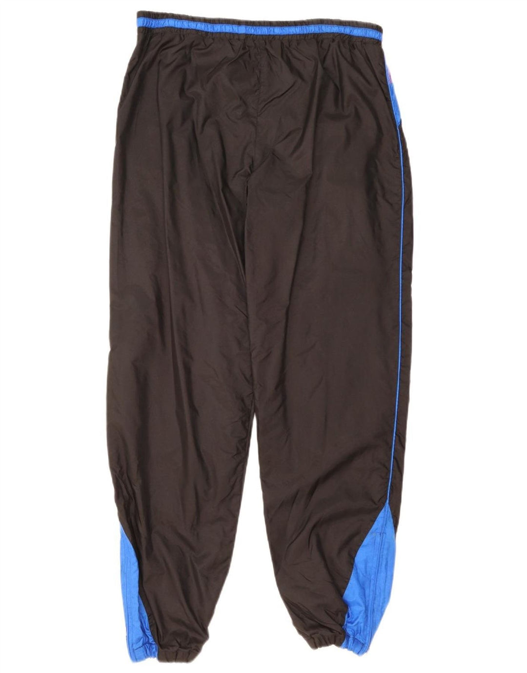 Vintage Herren-Trainingshose, Jogginghose, Mittelschwarz, Colourblock-Nylon