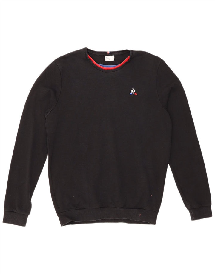 LE COQ SPORTIF Herren-Sweatshirt-Pullover, mittelschwarze Baumwolle