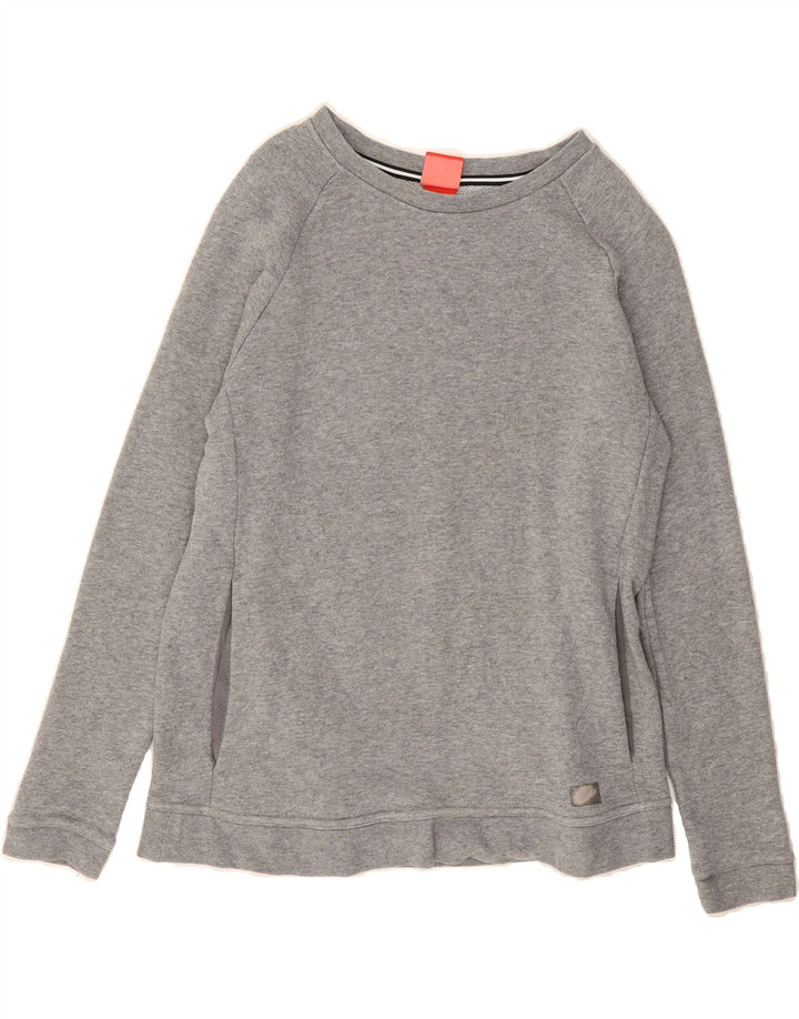 NIKE Womens Sweatshirt Jumper UK 10 Small Grey Polyester Vintage Nike and Second-Hand Nike from Messina Hembry 