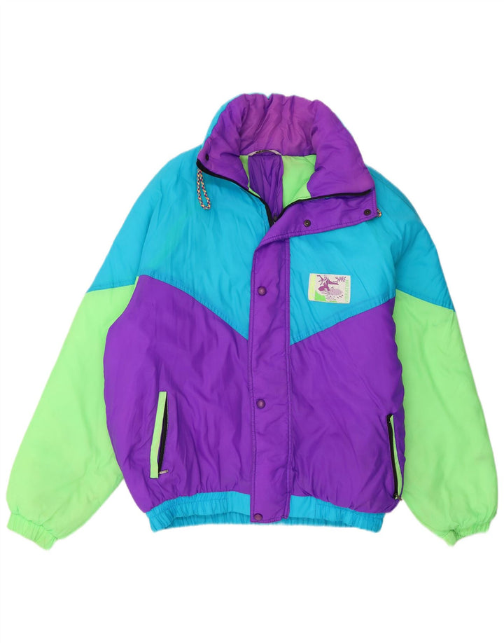 Brugi Herren Skijacke UK 40 Large Lila Colourblock Nylon