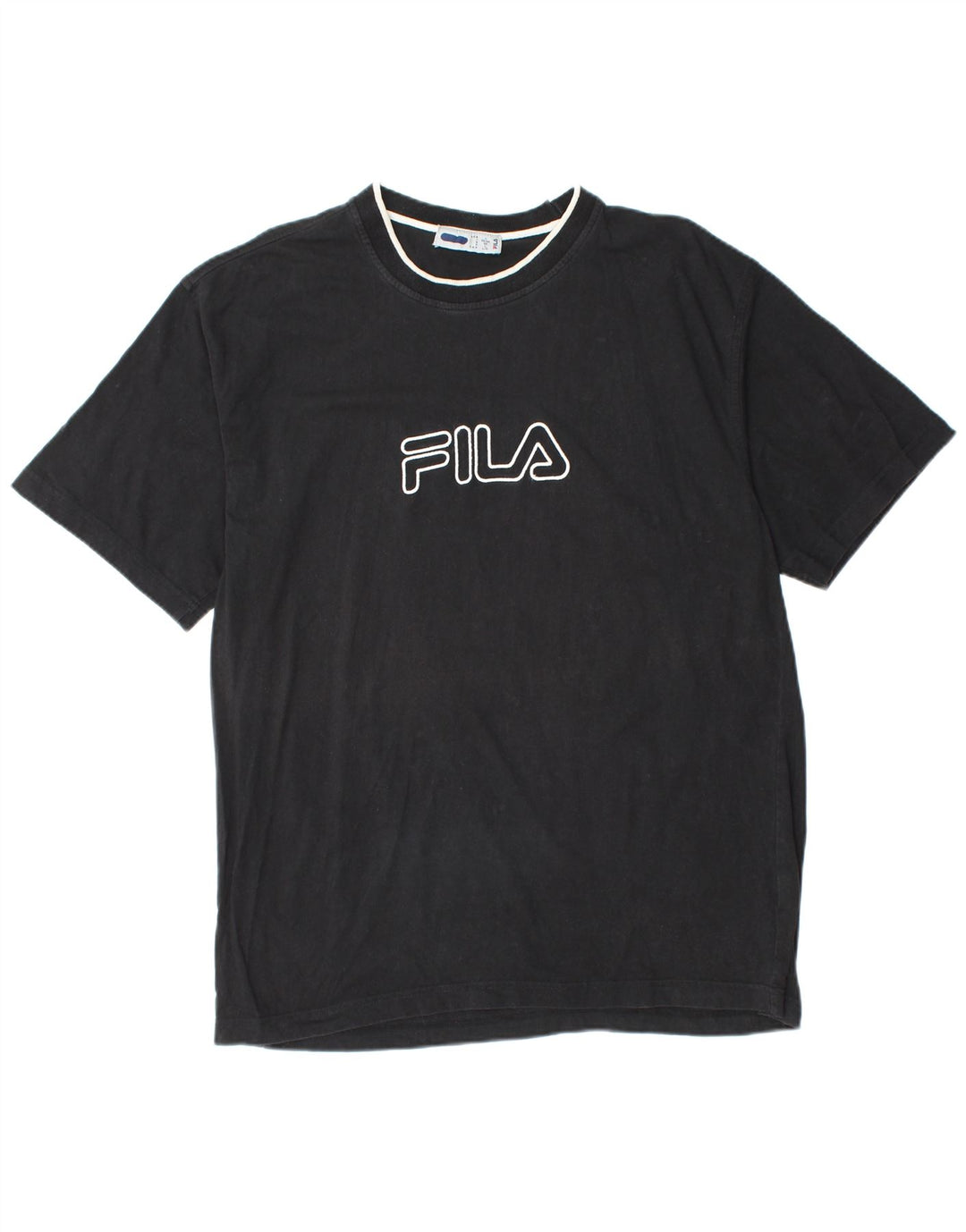 FILA Herren T-Shirt mit Grafik, Größe L, Schwarz