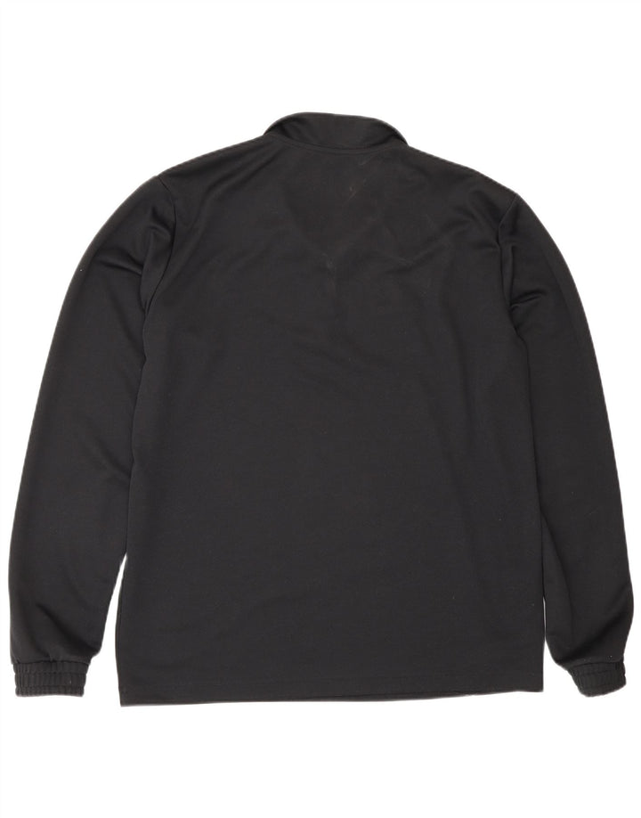 Adidas Herren-Oberteil mit Reißverschluss, langärmlig, groß, schwarz, Polyester, Sport