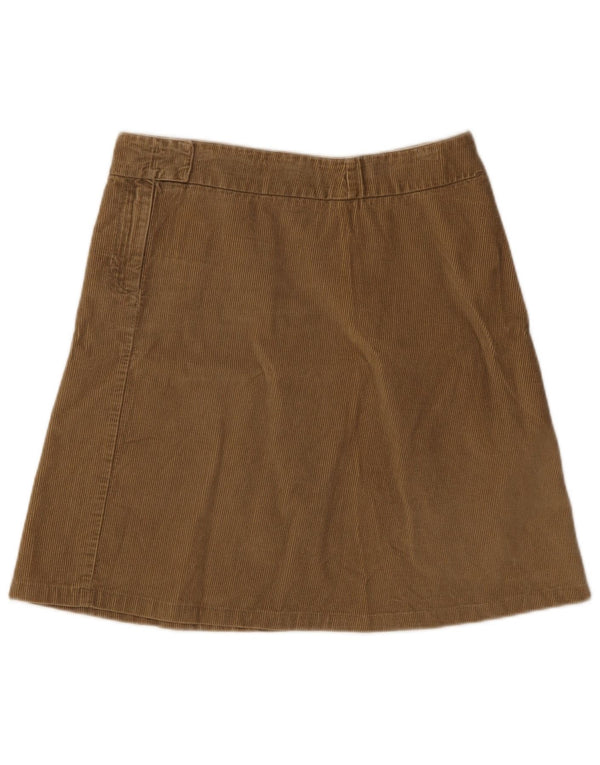 Benetton Damen-Cordrock, Größe L, W32, Beige
